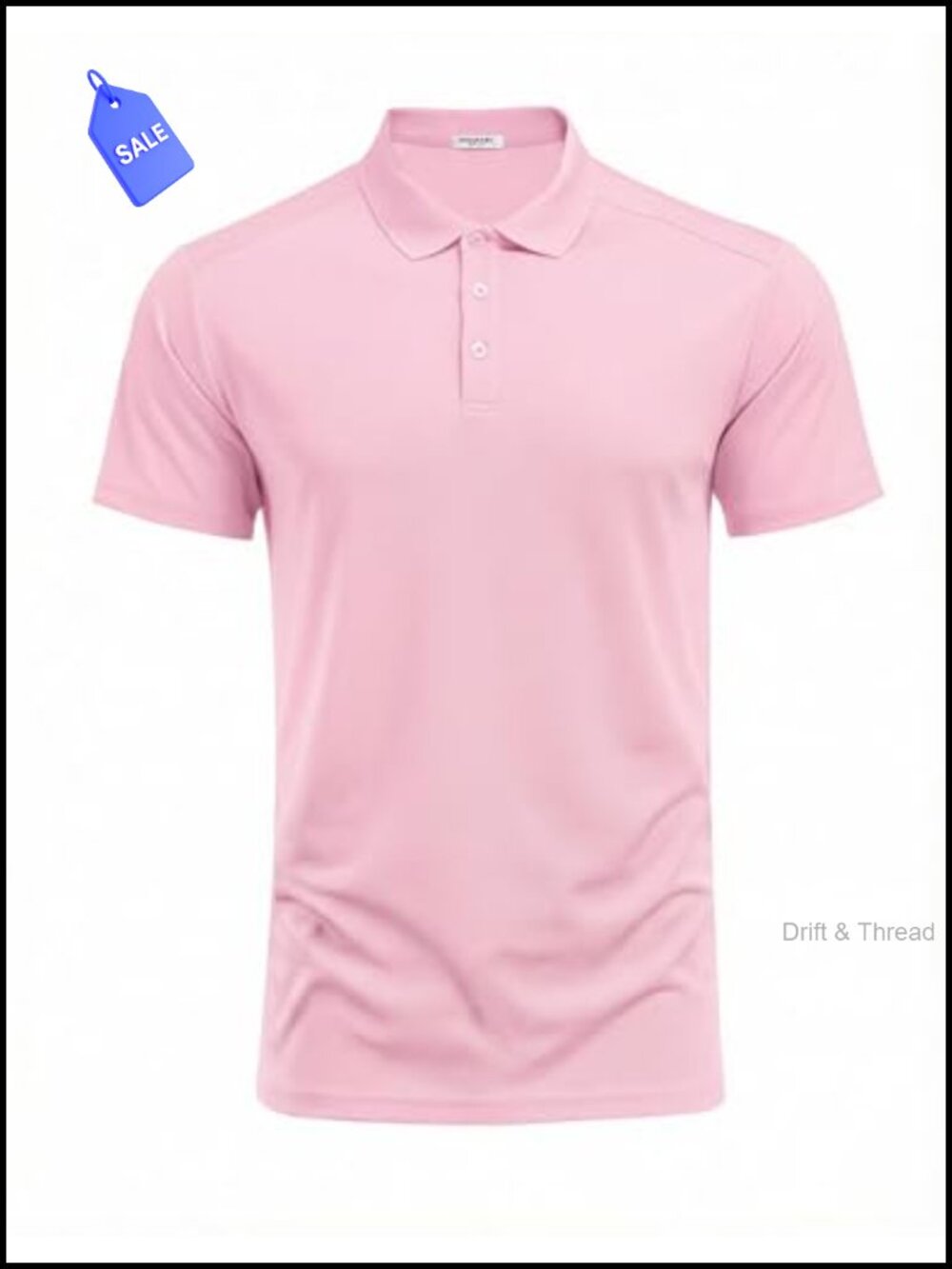 Men's Polo Shirt Short Sleeve 100% Polyester Quick Dry Slim Fit Golf Tennis